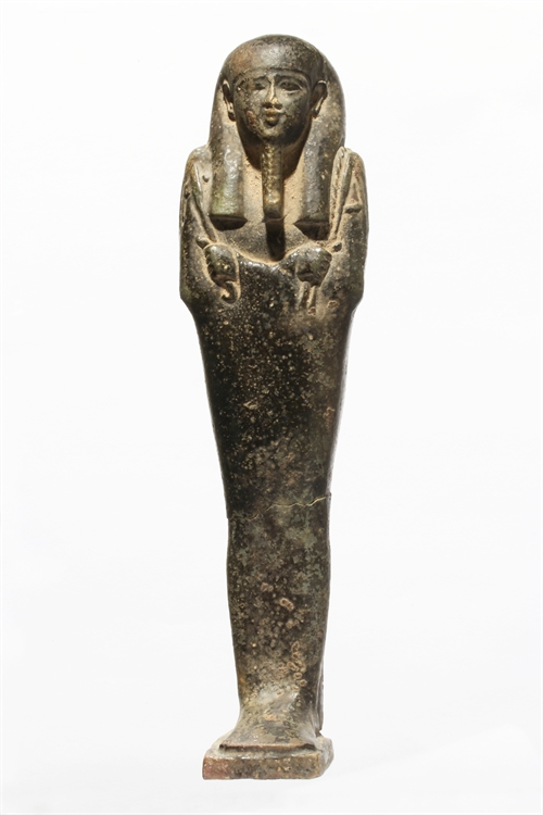 Shabti of dark granite